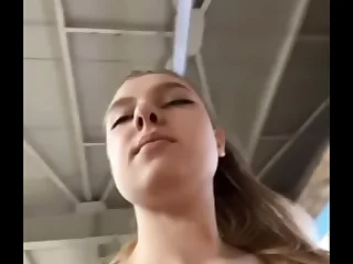 Precedent-setting squirting on public place. Sitting on cam and ID anal